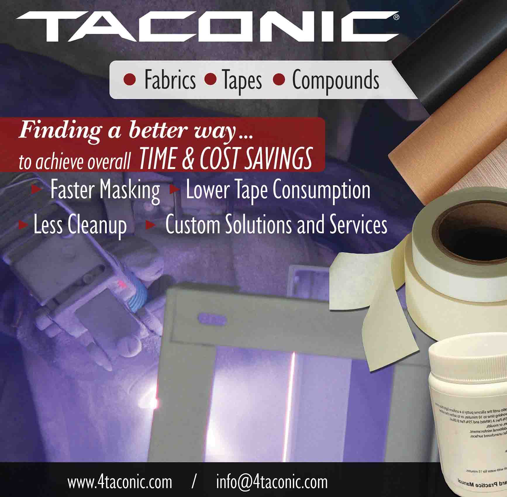 Taconic's Masking Materials for Thermal Spray